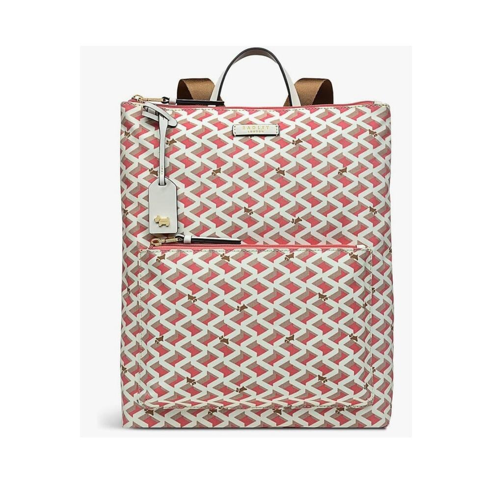 Radley London Optic Responsible Ziptop Tote or Backpack, Scottie Dog Emblem, NWT